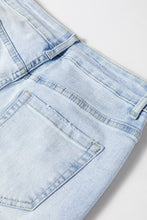 Load image into Gallery viewer, Beau Blue Vintage Light Wash Distressed Flare Jeans