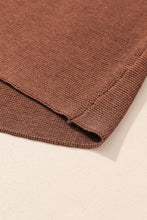 Load image into Gallery viewer, Coffee Mock Neck Short Batwing Sleeve Sweater