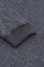 Load image into Gallery viewer, Pink Solid Ribbed Round Neck Pullover Sweatshirt