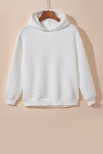 Load image into Gallery viewer, White Quilted Hoodie and Sweatpants Two Piece Set