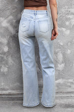 Load image into Gallery viewer, Beau Blue Vintage Light Wash Distressed Flare Jeans