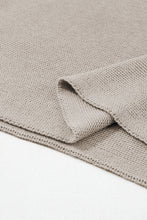 Load image into Gallery viewer, Coffee Mock Neck Short Batwing Sleeve Sweater