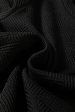 Load image into Gallery viewer, Black Textured Puff Sleeve Top and Pants Set