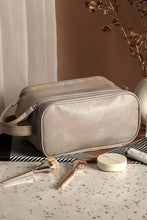 Load image into Gallery viewer, Smoke Gray Travel Large Capacity Multi Pocket Makeup Bag
