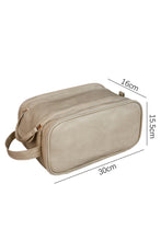 Load image into Gallery viewer, Smoke Gray Travel Large Capacity Multi Pocket Makeup Bag
