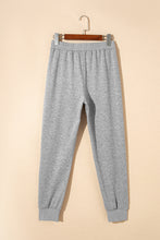 Load image into Gallery viewer, Gray Drawstring Hoodie and High Waist Pants Lounge Set
