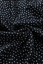 Load image into Gallery viewer, Black Plus Size Leopard Print Frill Notch V Neck Blouse
