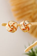 Load image into Gallery viewer, Gold Minimalism Knot Earrings
