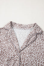 Load image into Gallery viewer, White Allover Leopard Print Long Sleeve and Pants Pajama Set
