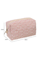 Load image into Gallery viewer, Pink Knit Elegant Travel Cosmetic Bag
