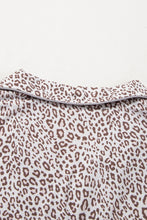 Load image into Gallery viewer, White Allover Leopard Print Long Sleeve and Pants Pajama Set
