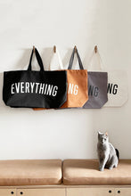 Load image into Gallery viewer, White 73*17*44cm EVERYTHING Letter Print Large Canvas Tote Bag
