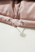 Load image into Gallery viewer, Apricot Pink Full Zipper Quilted Puffer Jacket
