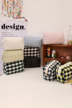 Load image into Gallery viewer, Pink Knit Elegant Travel Cosmetic Bag
