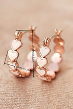 Load image into Gallery viewer, White Valentine Heart Hoop Earrings
